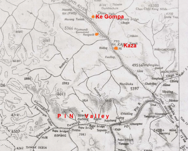 spiti map